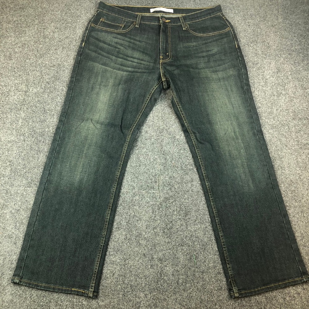 Signature by Levi Strauss & Co S61 Relaxed Fit Dark Wash Jeans Mens 36x30